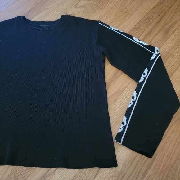 Vintage 90's Morbid Threads Pullover Skull Sleeves Sweater - Picture 7 of 8